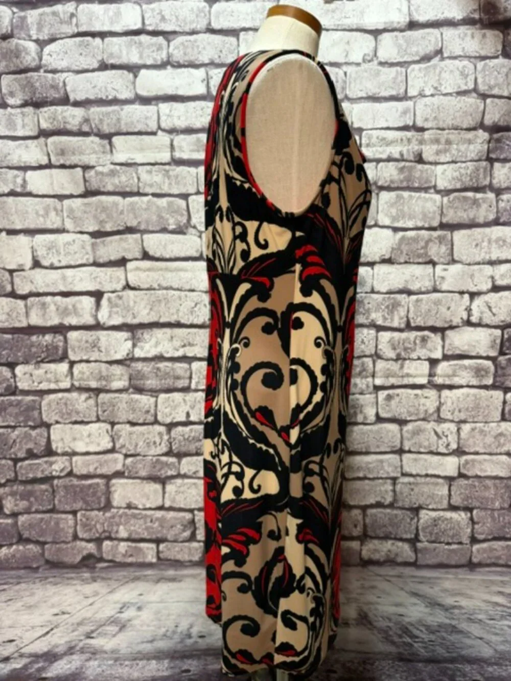 Evan Picone Sleeveless Drapped Neck Dress Size 12